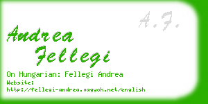 andrea fellegi business card